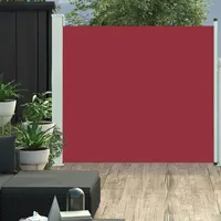 vidaXL Ausziehbare Seitenmarkise 170 x 300 cm rot