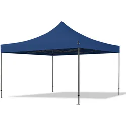 TOOLPORT  4x4m Stahl Faltpavillon, ohne Seitenteile, blau - (600090)