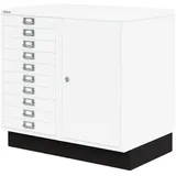 Bisley Aktenschrank MultiDrawer Schubladenschrank in Verkehrsweiß - Maße: H 67 x B 70 x T 45 cm weiß