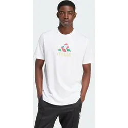 Italien Fußball Fan Graphic T-Shirt WEISS XS