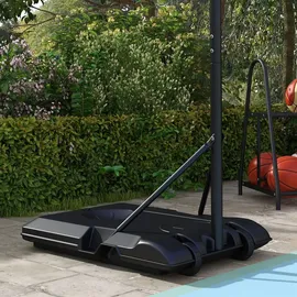 sportnow Basketballständer mit Rollen und bruchsicherem Rückwand, 182-213 cm Basketballkorb mit Ständer Höhenverstellbarer