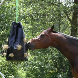 Kerbl HayBag - Heusack, bis 8kg, Heunetz Heuraufe Beschäftigungssack