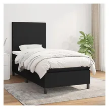 vidaXL Boxspringbett 100 x 200 cm Schwarz