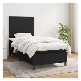 vidaXL Boxspringbett 100 x 200 cm Schwarz