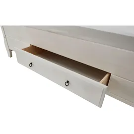 Kiefer massiv Bett 90 x 200 cm Kiefer massiv weiß