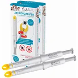 tickSAFE 2 Stück Zeckengreifer Mensch mit rotierendem Greiferkopf | Die bessere Alternative zur Zeckenzange - kein Quetschen, Ziehen oder Drücken - einfach schonend rausdrehen