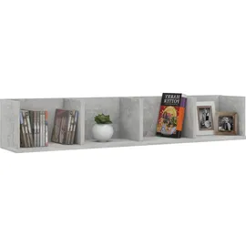 vidaXL Wandregal 100 x 18 x 18 cm Betongrau