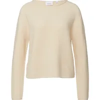 Comma, Longpullover Strukturierter Strickpullover Beige 36