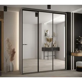 möbel kryspol Schwebetürenschrank Dakota 190 x 235,2 x 45 cm Schwarz