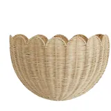 Gewebte Weidenkörbe, gewebter Rattan -Wandkorb | Rattan Wicker Wall Basket Organizer | Effizientes Speicher Stilvolles Wohnkultur-Raumsparende Design für Freunde von Familienfreunden