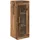vidaXL Wandschrank Altholz 34,5 x 34 x 90 cm Engineered Wood und Glas