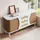 Okwish Sideboard 140,5 x 76 x 40 cm Weiß