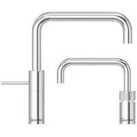 Quooker Nordic Square Twintaps mit COMBI+ Reservoir verchromt glänzend