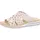 Rieker Damen Pantolette breiter Riemen mit Strass schmale Weite V0689, Größe:41 EU, Farbe:Beige - Beige - 41