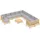 vidaXL Garten-Lounge-Set 12-tlg. grau Kiefernholz
