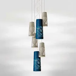 Foscarini Tress Pendelleuchte, schwarz - piccola , Lagerverkauf, Neuware