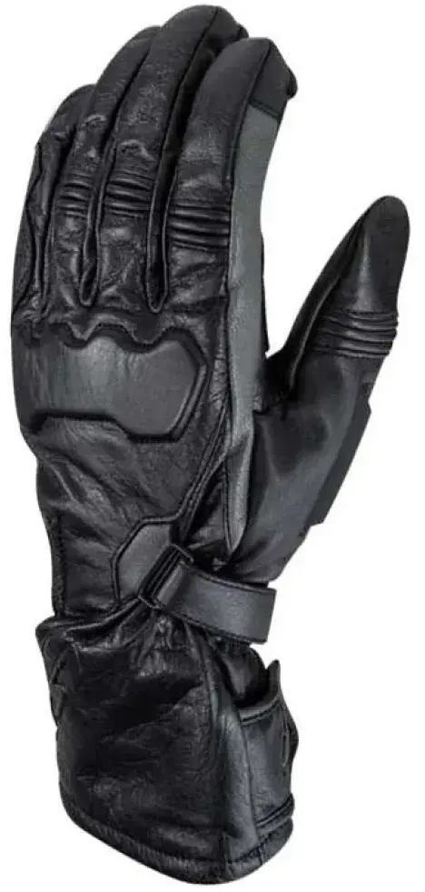 Ls2 Textil Onyx Lederhandschuhe - Black - M