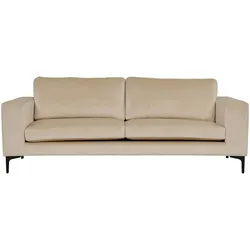 Bolero Sofa 3 Personen velour beige.