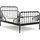 vidaXL Kinderbett Ausziehbett 80 x 130/200 cm Metall schwarz