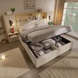 stilvora Polsterbett 160 x 200 cm Beige