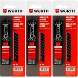 Wuerth Würth Abbrechklinge schwarz extrem scharf 18 mm 10 Stück