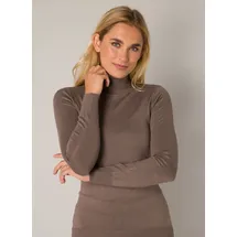Base Level Rollkragenpullover Braun M