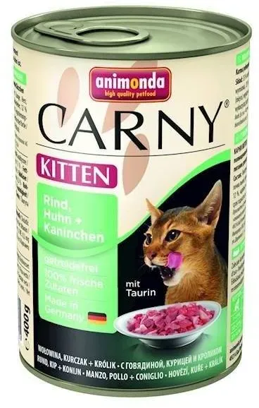 Animonda Cat Carny Kitten Rind, Pute und Kaninchen 400g (Rabatt für Stammkunden 3%)