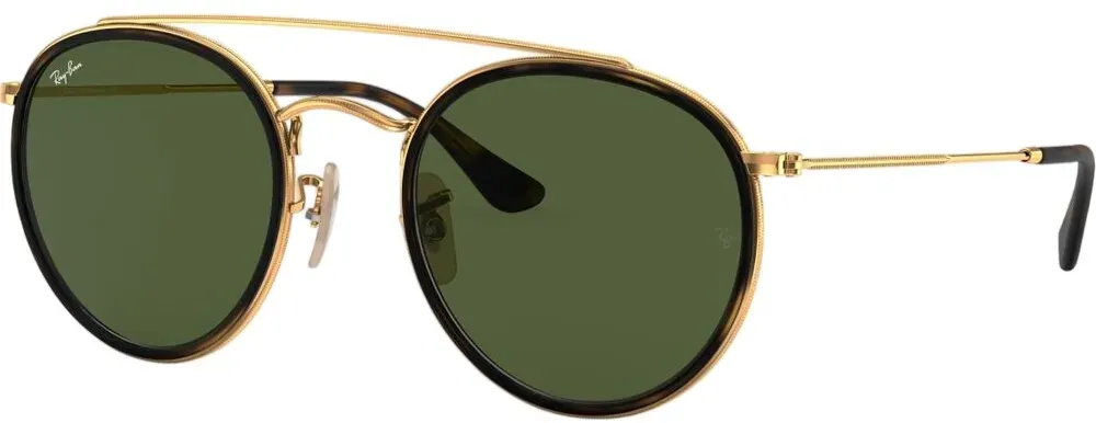 Ray-Ban RB3647N 001 Round Double Bridge Sonnenbrille Gr. Farbe:RB3647N001