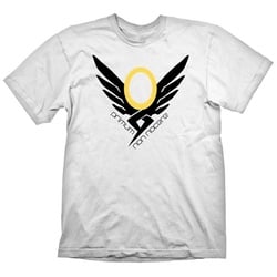 GAYA T-Shirt Overwatch T-Shirt mit Mercy Logo, Weiß, Größen: L - XXL (1-tlg) Mercy Overwatch Shirt XL weiß L