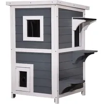 MCombo Kleintierstall 40 x 81 x 46 cm grau