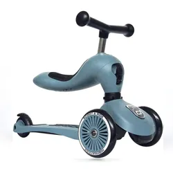 Scoot & Ride 2in1 Roller und Dreirad Highwaykick 1 - Steel