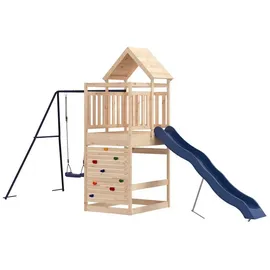 vidaXL Spielturm Massivholz Kiefer Braun