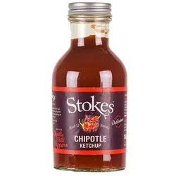 STOKES Chipotle Ketchup 245ml - Mit geräucherten Chllischoten - fruchtig-scharf