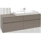 Villeroy & Boch Collaro Waschtischunterschrank C03000VR 160x54,8x50cm, Waschtisch rechts, Graphite
