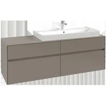 Villeroy & Boch Collaro Waschtischunterschrank C03000VR 160x54,8x50cm, Waschtisch rechts, Graphite