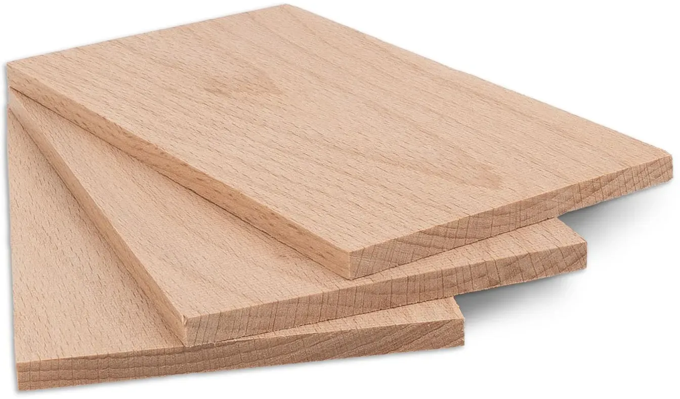 Metrie | Bh125E Bastelbrett Buchenholz | 125 x 70 x 5 mm