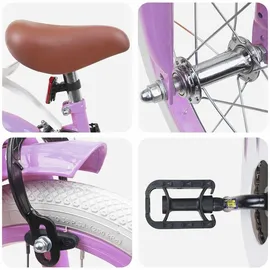 vidaXL Kinderfahrrad 12 Zoll RH 0 cm Lila