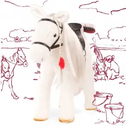 Götz - Kämmpferd Lipizzaner, Großes Plüschpferd für Stehpuppen