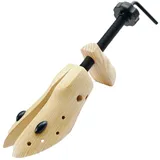 Hellery Schuhspanner Schuhdehner Damen Herren Einstellbare Schraubspanner Holz Aufsätze Schuhbaum Schuhweiter - L(42-46)-Holz