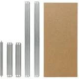 shelfplaza PRO 80x40 cm Fachboden-Set in verzinkt für PRO Schwerlastregale