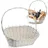 Kadax Weidenkorb Geschenkkorb Flaschenkorb  Groß 40 x 30 x 20 cm weiß
