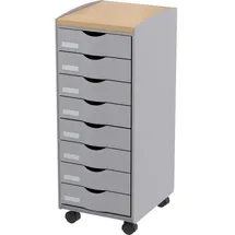 Paperflow Rollcontainer 28,8 x 35,0 x 74,5 cm grau