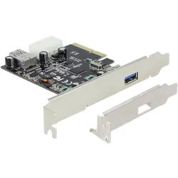 Delock PCI Express x4 Card > 1 x external + 1 x internal SuperSpeed USB 10 Gbps