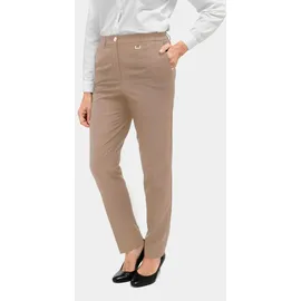 GOLDNER Bügelfaltenhose Kurzgröße Beige 24