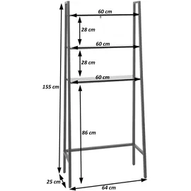 MCW Standregal Dunkelbraun