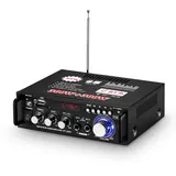 600W Verstärker Mini Endverstärker Bluetooth Stereo Home Car Audio Verstärker mit USB SD FM MIC 2-Kanal Endstufe (BT-298A)