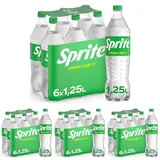 Sprite Zitrone-Limette Limonade – fruchtiges Erfrischungsgetränk mit Zitronen-Geschmack – 6x 1,25L Einweg PET Flaschen – Vorratspack (Packung mit 4)