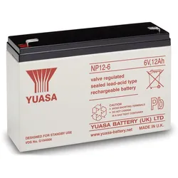 YUASA Blei-Akkumulator NP12-6, 6 V-/12 Ah