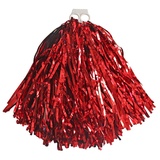 Funny Fashion Kostüm XL Cheerleader Pompon Metallic, Rot rot