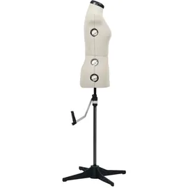 vidaXL Schneiderpuppe Verstellbar Weiblich Creme S Größe 33-40